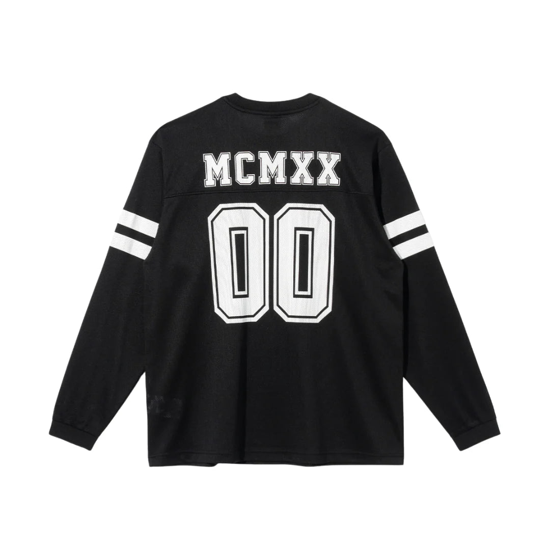 NEW ERA MCMXX BLACK LONG SLEEVE MESH TOP