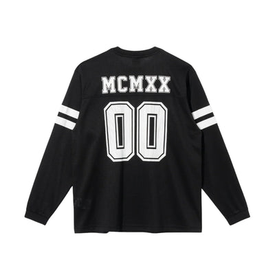 NEW ERA MCMXX BLACK LONG SLEEVE MESH TOP