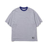 NEW ERA MICRO BORDER DARK ROYAL OVERSIZED SHORT SLEEVE T-SHIRT