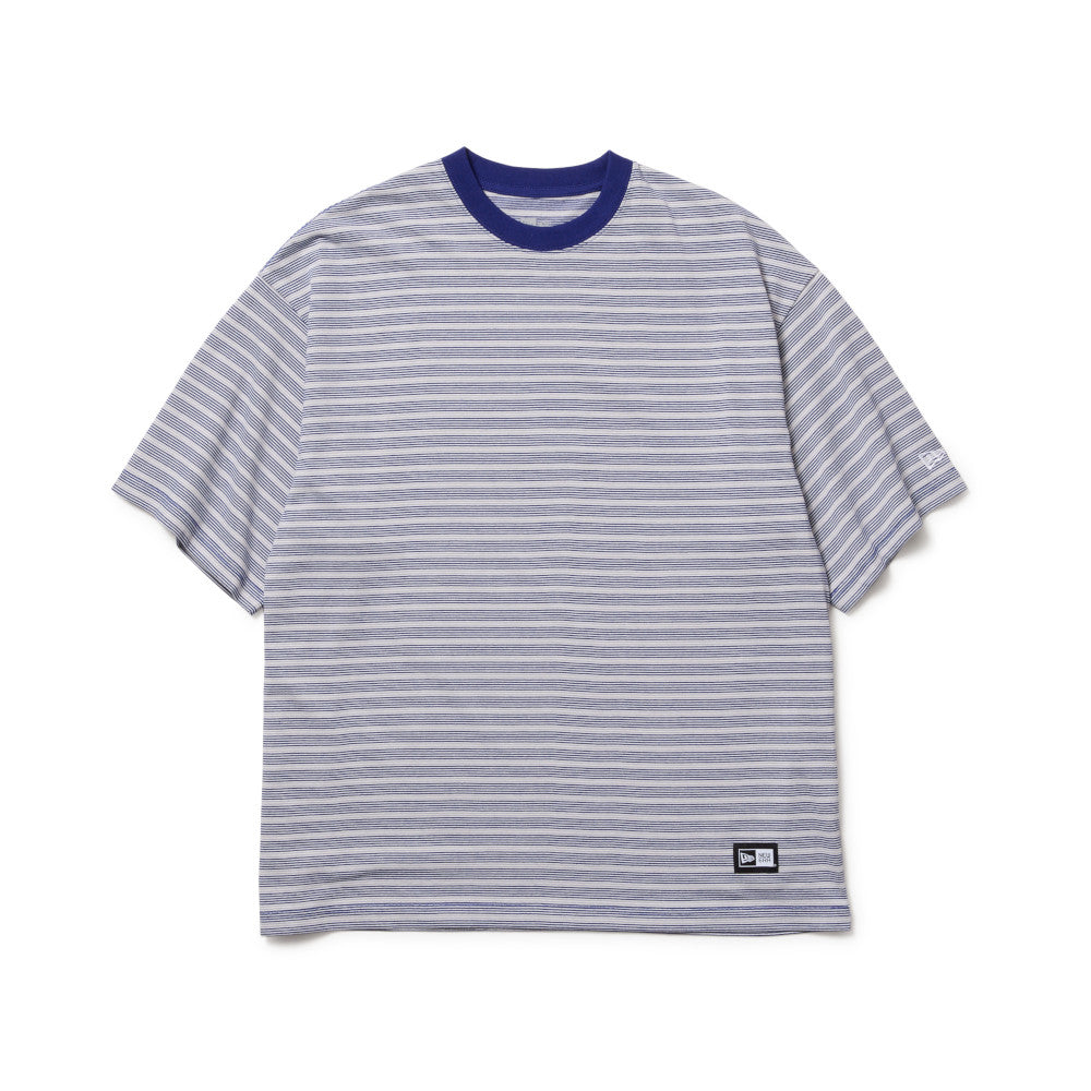NEW ERA MICRO BORDER DARK ROYAL OVERSIZED SHORT SLEEVE T-SHIRT