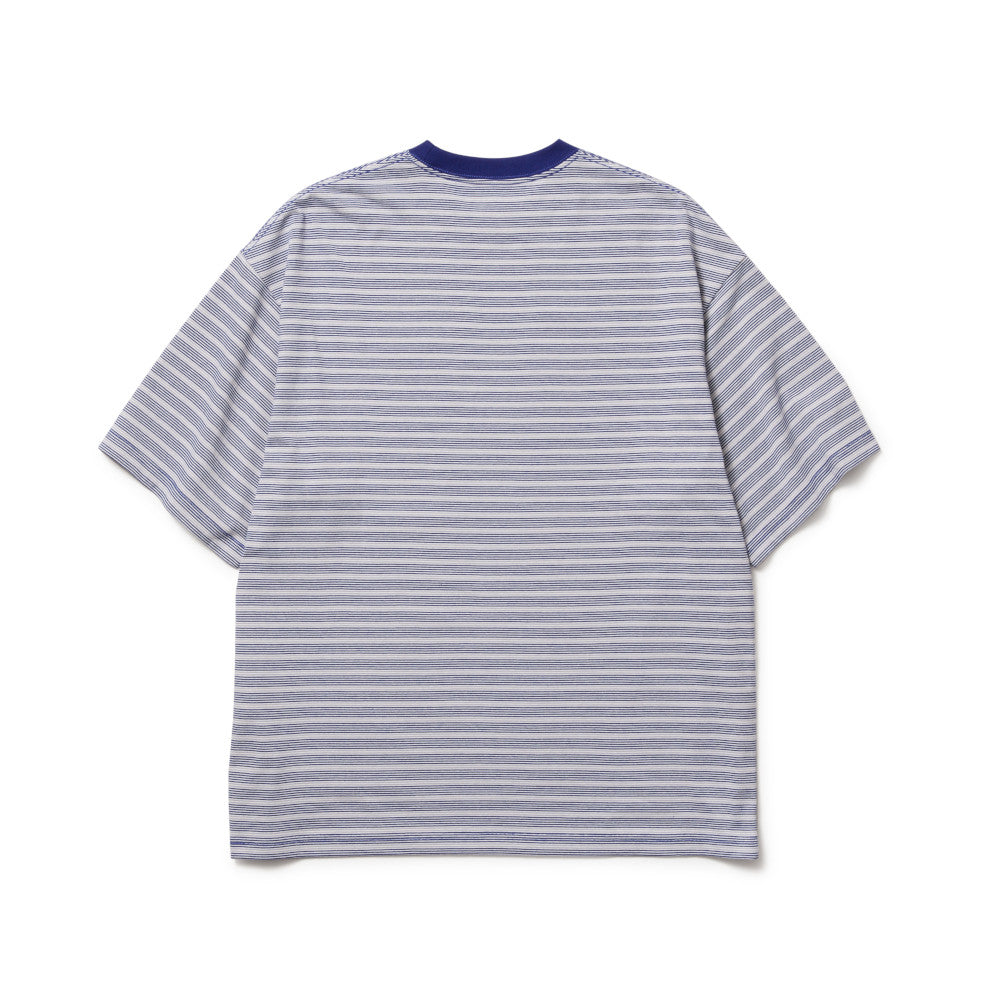NEW ERA MICRO BORDER DARK ROYAL OVERSIZED SHORT SLEEVE T-SHIRT