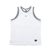 NEW ERA BASKETBALL WHITE MESH TANK