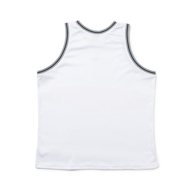 NEW ERA BASKETBALL WHITE MESH TANK