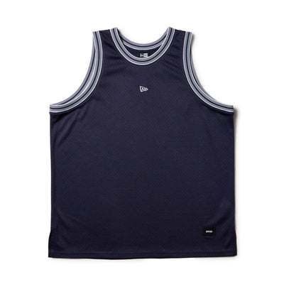 NEW ERA BASKETBALL NAVY MESH TANK