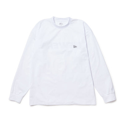 NEW ERA UTILITY WORDMARK WHITE OVERSIZED LONG SLEEVE T-SHIRT