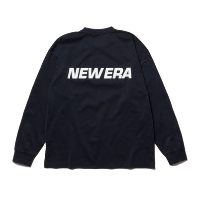 NEW ERA UTILITY WORDMARK NAVY OVERSIZED LONG SLEEVE T-SHIRT
