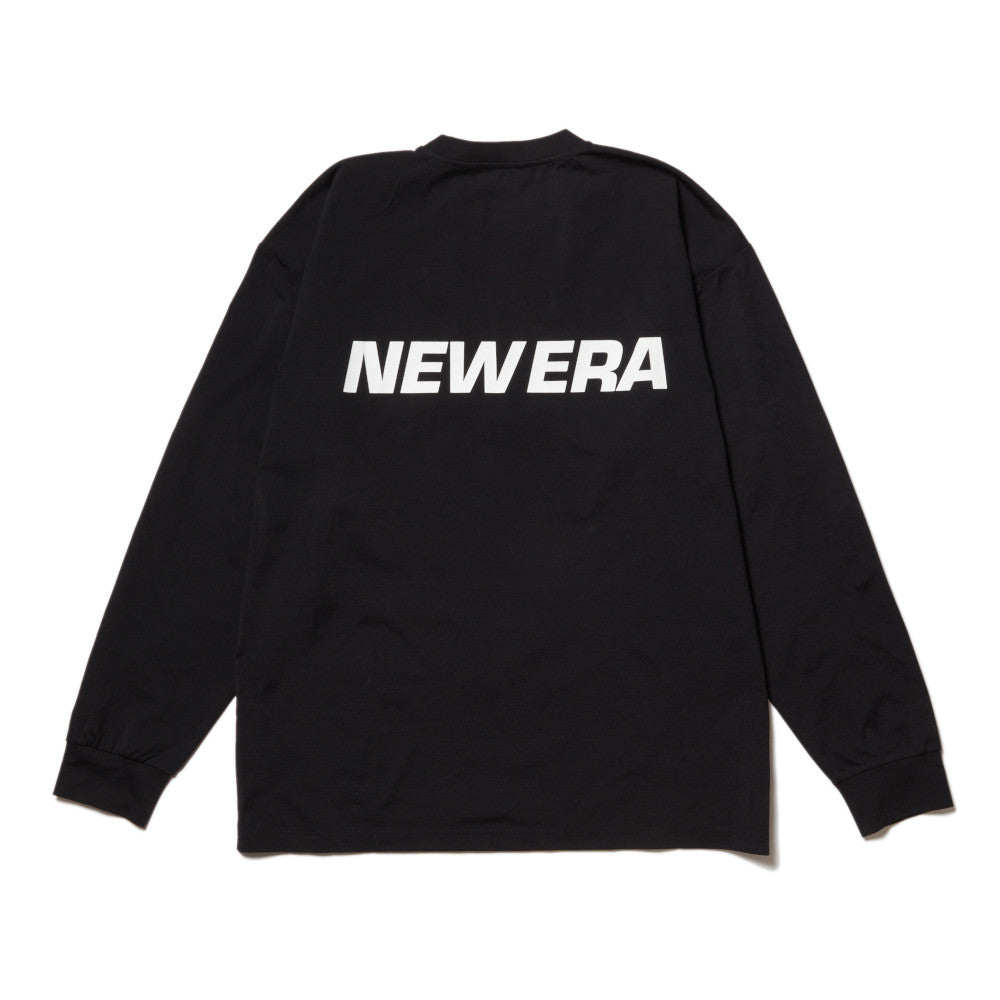NEW ERA UTILITY WORDMARK BLACK OVERSIZED LONG SLEEVE T-SHIRT