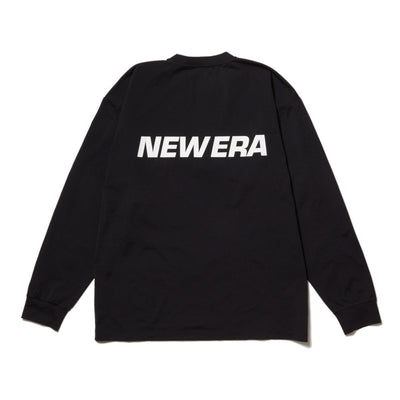 NEW ERA UTILITY WORDMARK BLACK OVERSIZED LONG SLEEVE T-SHIRT