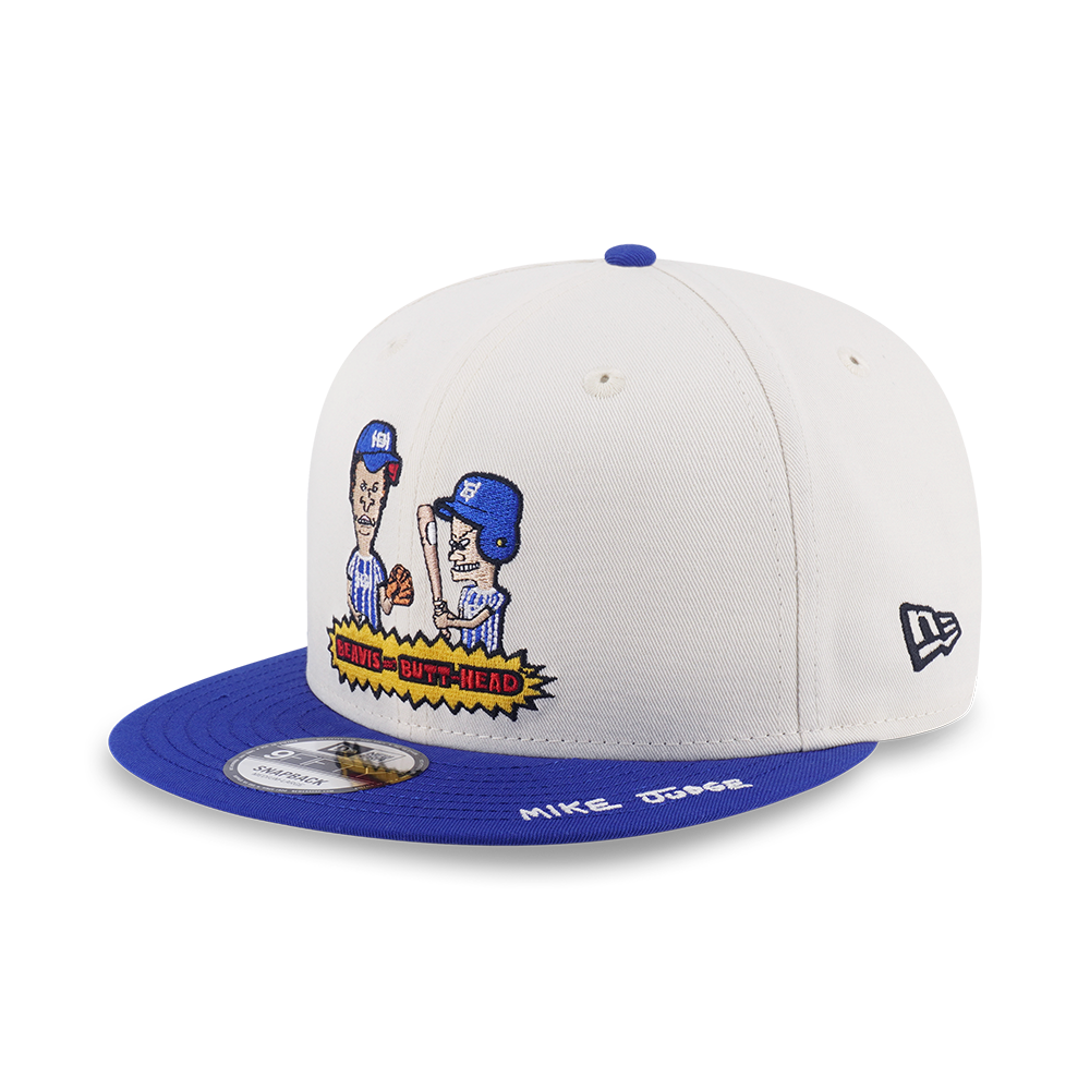 NEW ERA X BEAVIS AND BUTT-HEAD BASEBALL 2-TONE BLUE VISOR WHITE 9FIFTY CAP