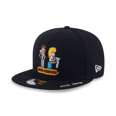 NEW ERA X BEAVIS AND BUTT-HEAD PEEKING BLACK 9FIFTY CAP