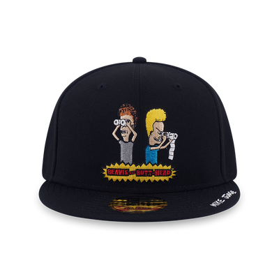 NEW ERA X BEAVIS AND BUTT-HEAD PEEKING BLACK 9FIFTY CAP