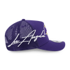 LOS ANGELES LAKERS MIX LEAGUE SCRIPT PURPLE 9FORTY AF TRUCKER CAP