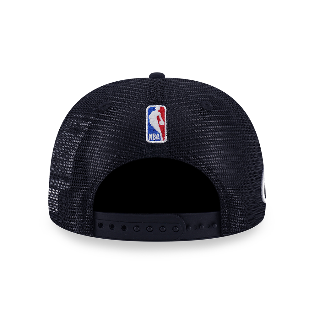 CHICAGO BULLS MIX LEAGUE SCRIPT BLACK 9FORTY AF TRUCKER CAP
