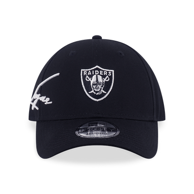 LAS VEGAS RAIDERS MIX LEAGUE SCRIPT BLACK 9FORTY CAP