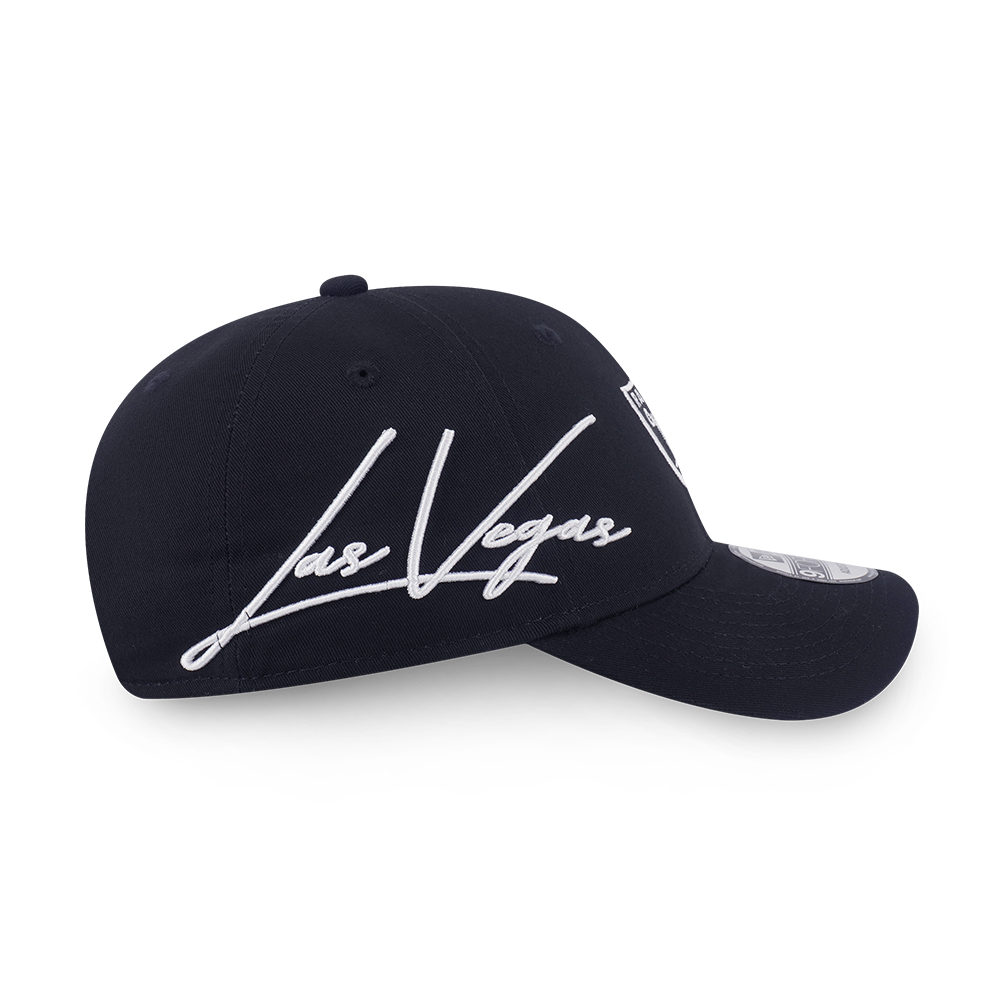LAS VEGAS RAIDERS MIX LEAGUE SCRIPT BLACK 9FORTY CAP