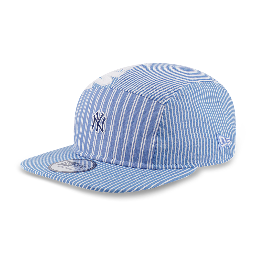 NEW YORK YANKEES PATCHWORK BLUE CAMPER CAP