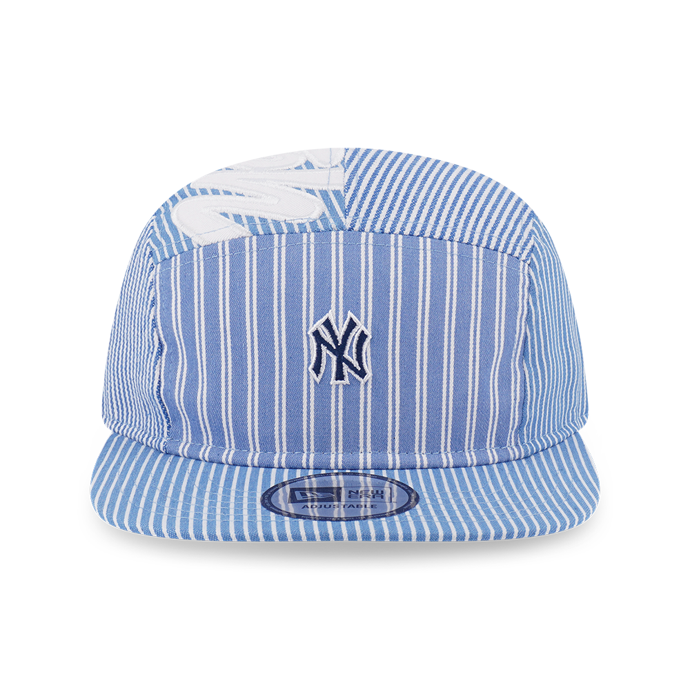 NEW YORK YANKEES PATCHWORK BLUE CAMPER CAP