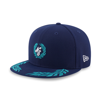 NEW ERA STREET CLASS LAUREL WREATH VISOR OCEANSIDE BLUE 9FIFTY CAP