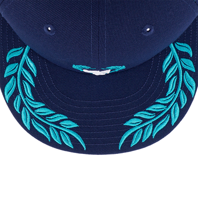 NEW ERA STREET CLASS LAUREL WREATH VISOR OCEANSIDE BLUE 9FIFTY CAP