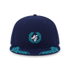 NEW ERA STREET CLASS LAUREL WREATH VISOR OCEANSIDE BLUE 9FIFTY CAP