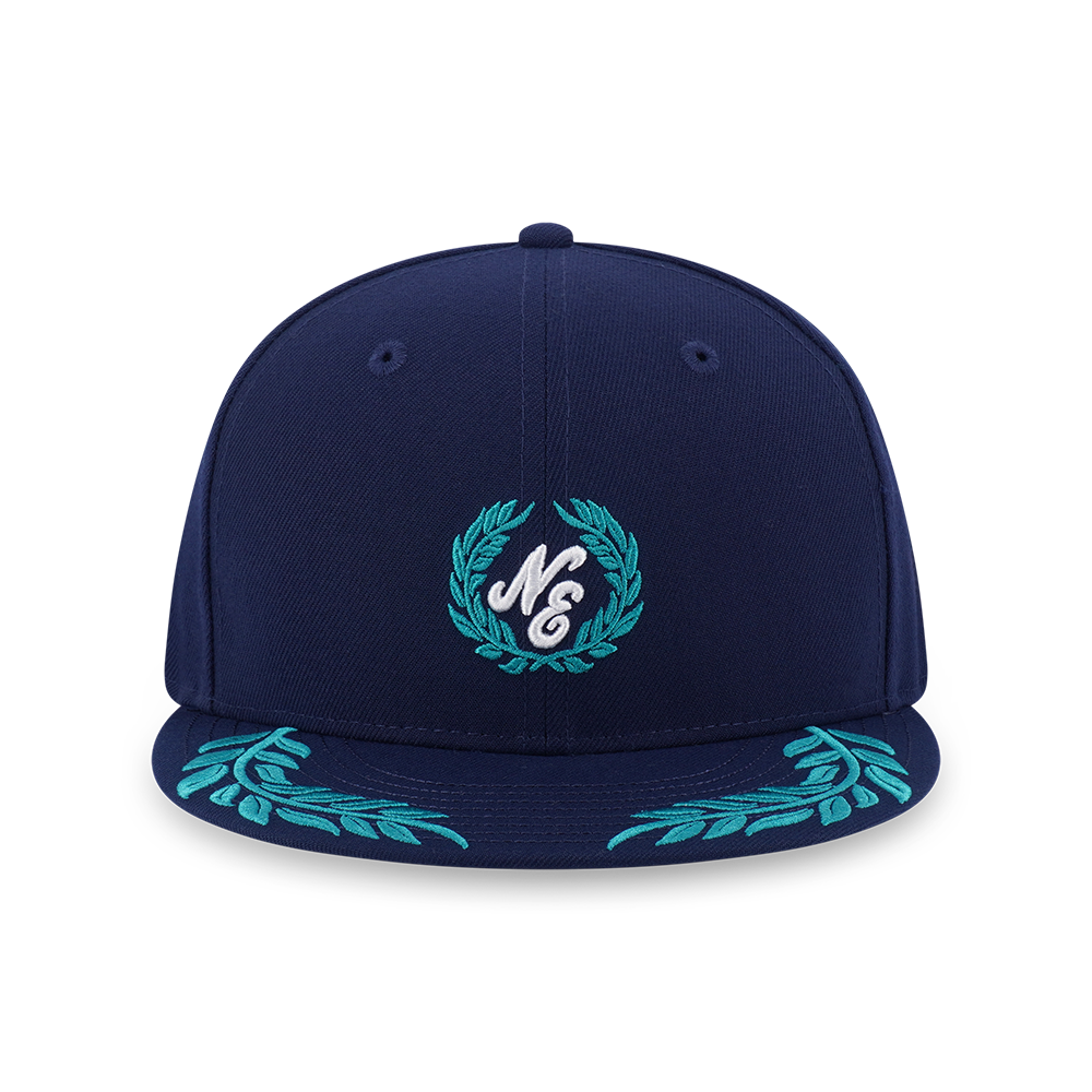 NEW ERA STREET CLASS LAUREL WREATH VISOR OCEANSIDE BLUE 9FIFTY CAP