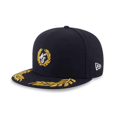 NEW ERA STREET CLASS LAUREL WREATH VISOR BLACK 9FIFTY CAP