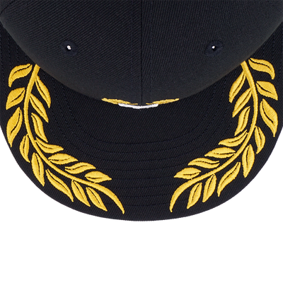 NEW ERA STREET CLASS LAUREL WREATH VISOR BLACK 9FIFTY CAP