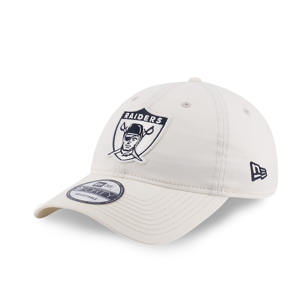 OAKLAND RAIDERS NFL HISTORIC CHROME WHITE 9FORTY UNST CAP