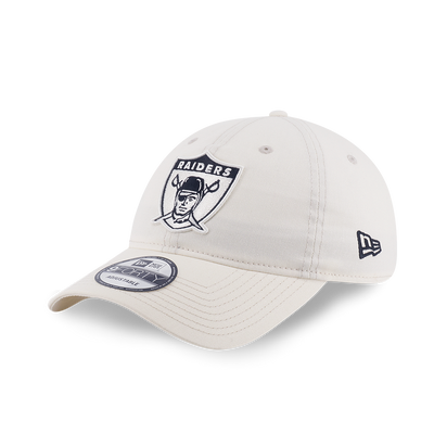 OAKLAND RAIDERS NFL HISTORIC CHROME WHITE 9FORTY UNST CAP
