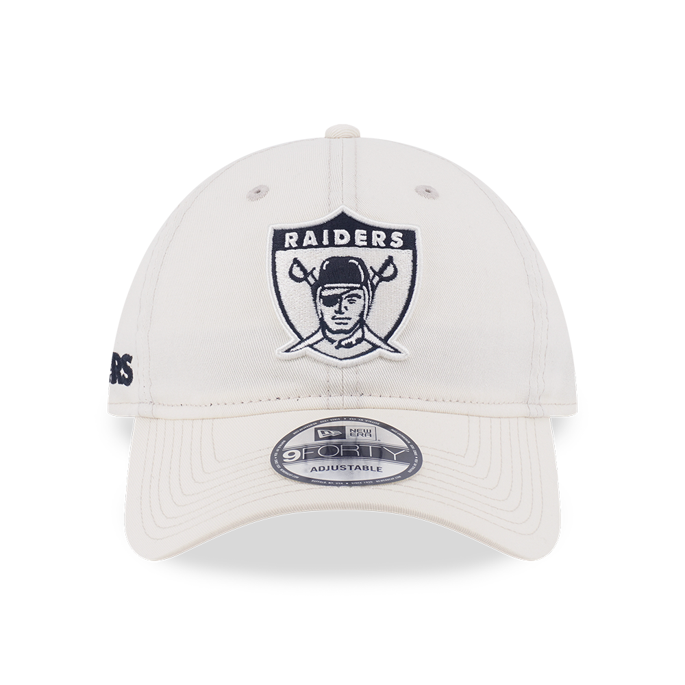 OAKLAND RAIDERS NFL HISTORIC CHROME WHITE 9FORTY UNST CAP