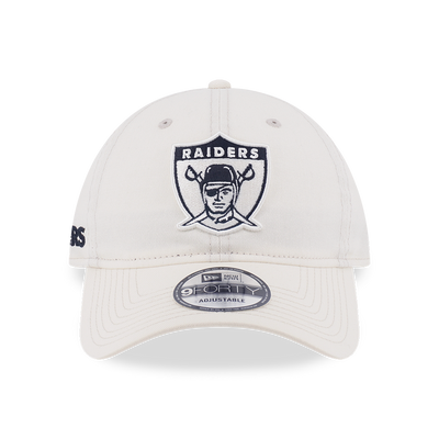 OAKLAND RAIDERS NFL HISTORIC CHROME WHITE 9FORTY UNST CAP