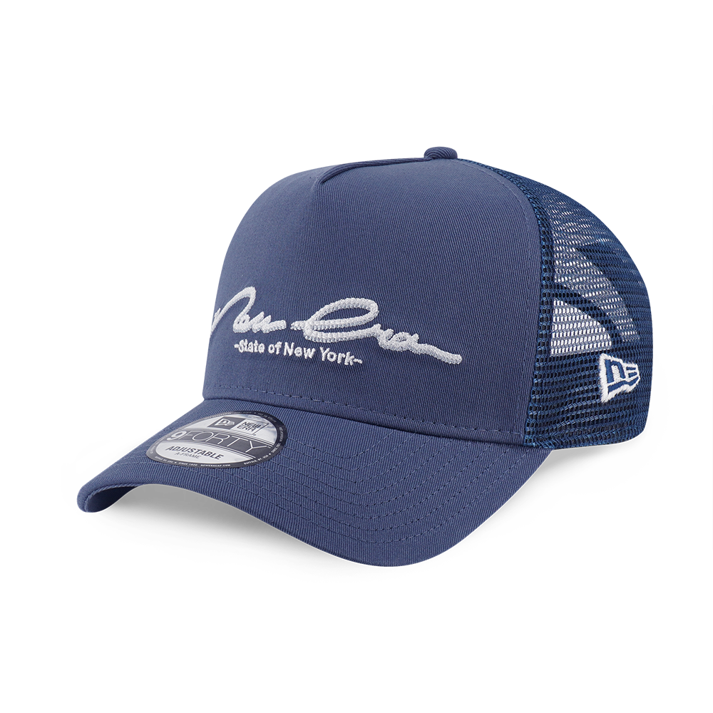NEW ERA BASIC MUTED INDIGO 9FORTY AF TRUCKER CAP