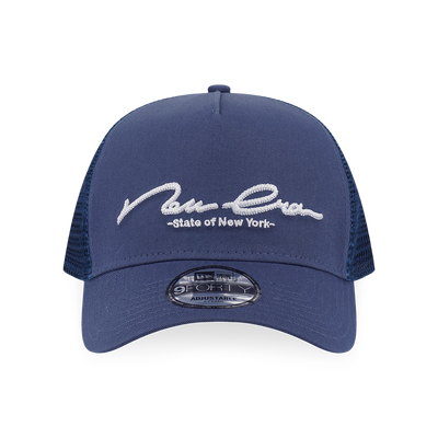 NEW ERA BASIC MUTED INDIGO 9FORTY AF TRUCKER CAP