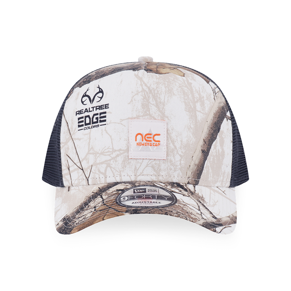 NEW ERA EARTHY SKIN REAL TREE SNOW 9FORTY AF TRUCKER CAP