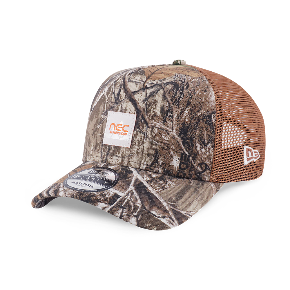 NEW ERA EARTHY SKIN REAL TREE EDGE BROWN 9FORTY AF TRUCKER CAP