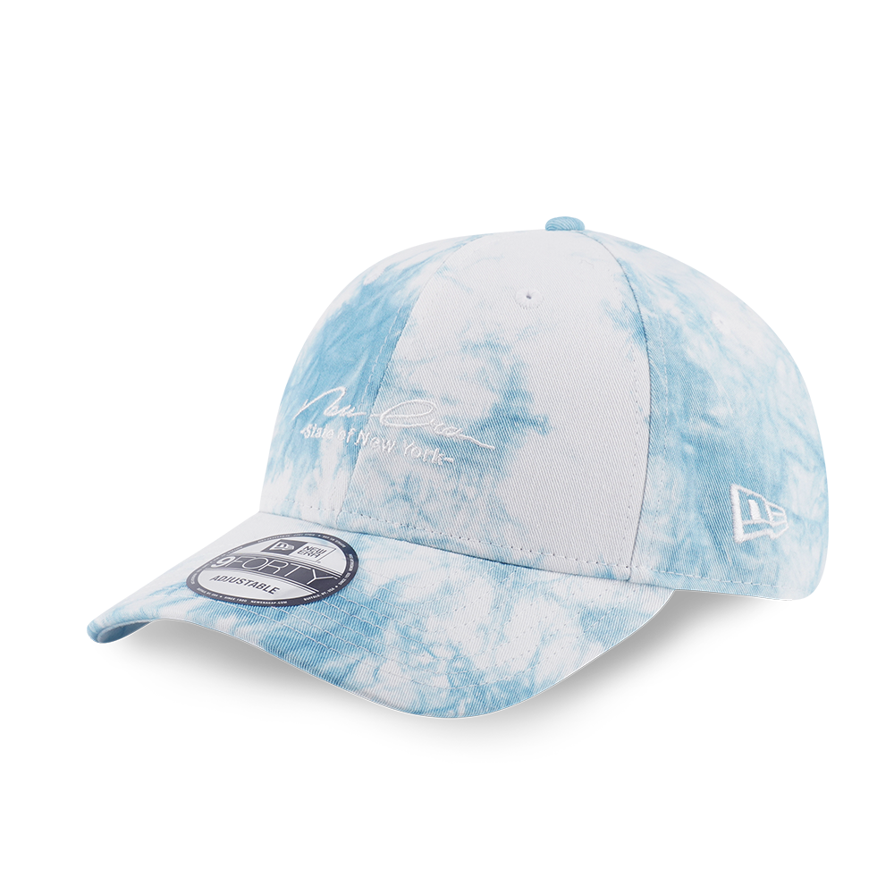 BASICKS × New Era New Era Curved Brim 9FORTY Basic Flag Navy Blue Adjustable