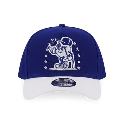 LOS ANGELES DODGERS LEAGUE MIX CARTOON 2-TONE WHITE VISOR DARK ROYAL KIDS 9FORTY AF CAP
