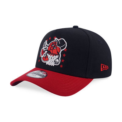 CHICAGO BULLS LEAGUE MIX CARTOON 2-TONE SCARLET VISOR BLACK KIDS 9FORTY AF CAP