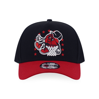 CHICAGO BULLS LEAGUE MIX CARTOON 2-TONE SCARLET VISOR BLACK KIDS 9FORTY AF CAP
