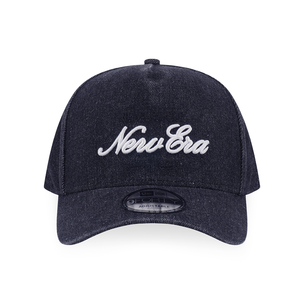 NEW ERA EST. 1920 INDIGO BLACK DENIM 9FORTY AF CAP