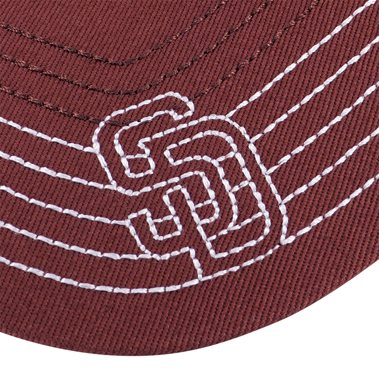 SAN DIEGO PADRES MLB CONTRAST STITCHING DEEP AUBURN BROWN 9FORTY CAP