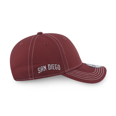 SAN DIEGO PADRES MLB CONTRAST STITCHING DEEP AUBURN BROWN 9FORTY CAP
