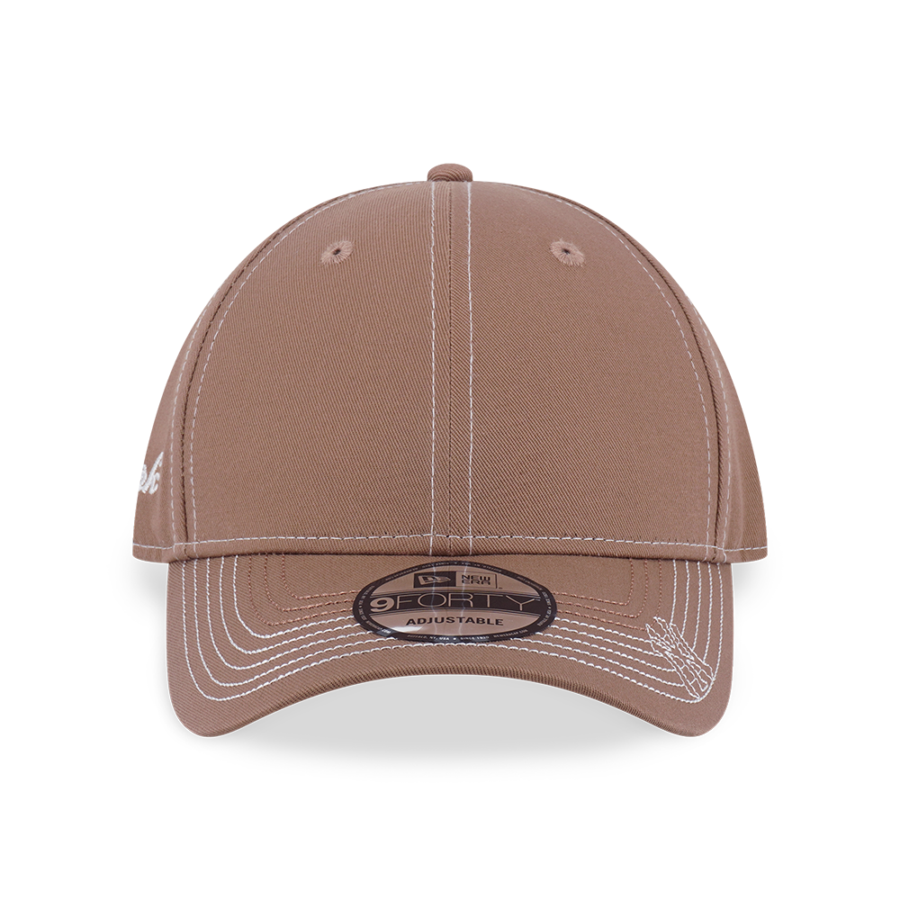 NEW YORK YANKEES MLB CONTRAST STITCHING KHAKI 9FORTY CAP