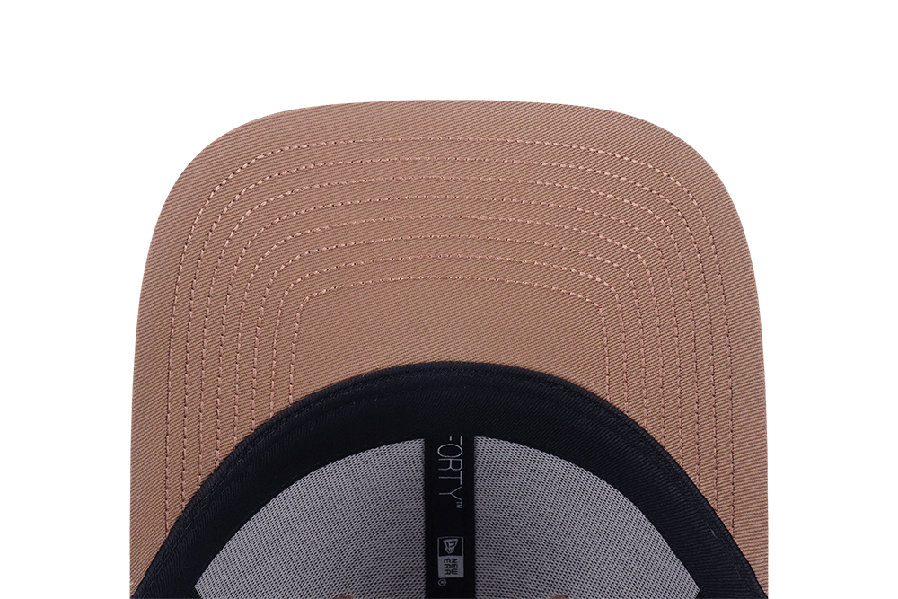 NEW YORK YANKEES MLB CONTRAST STITCHING KHAKI 9FORTY CAP