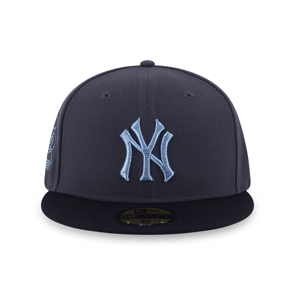 59FIFTY PACK - METALLIC NEW YORK YANKEES COOPERSTOWN 2-TONE BLACK VISOR GRAPHITE 59FIFTY CAP