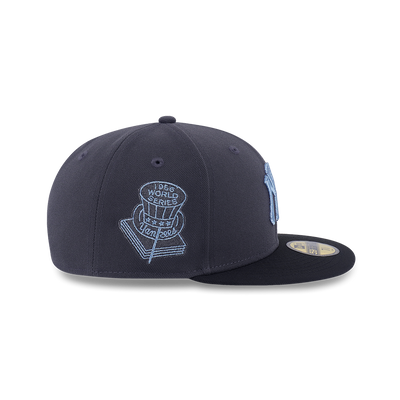 59FIFTY PACK - METALLIC NEW YORK YANKEES COOPERSTOWN 2-TONE BLACK VISOR GRAPHITE 59FIFTY CAP