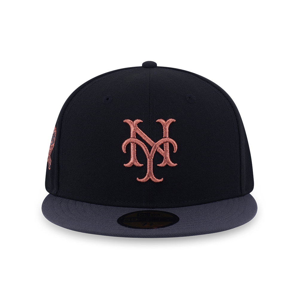 59FIFTY PACK - METALLIC NEW YORK GIANT COOPERSTOWN 2-TONE GRAPHITE VISOR BLACK 59FIFTY CAP