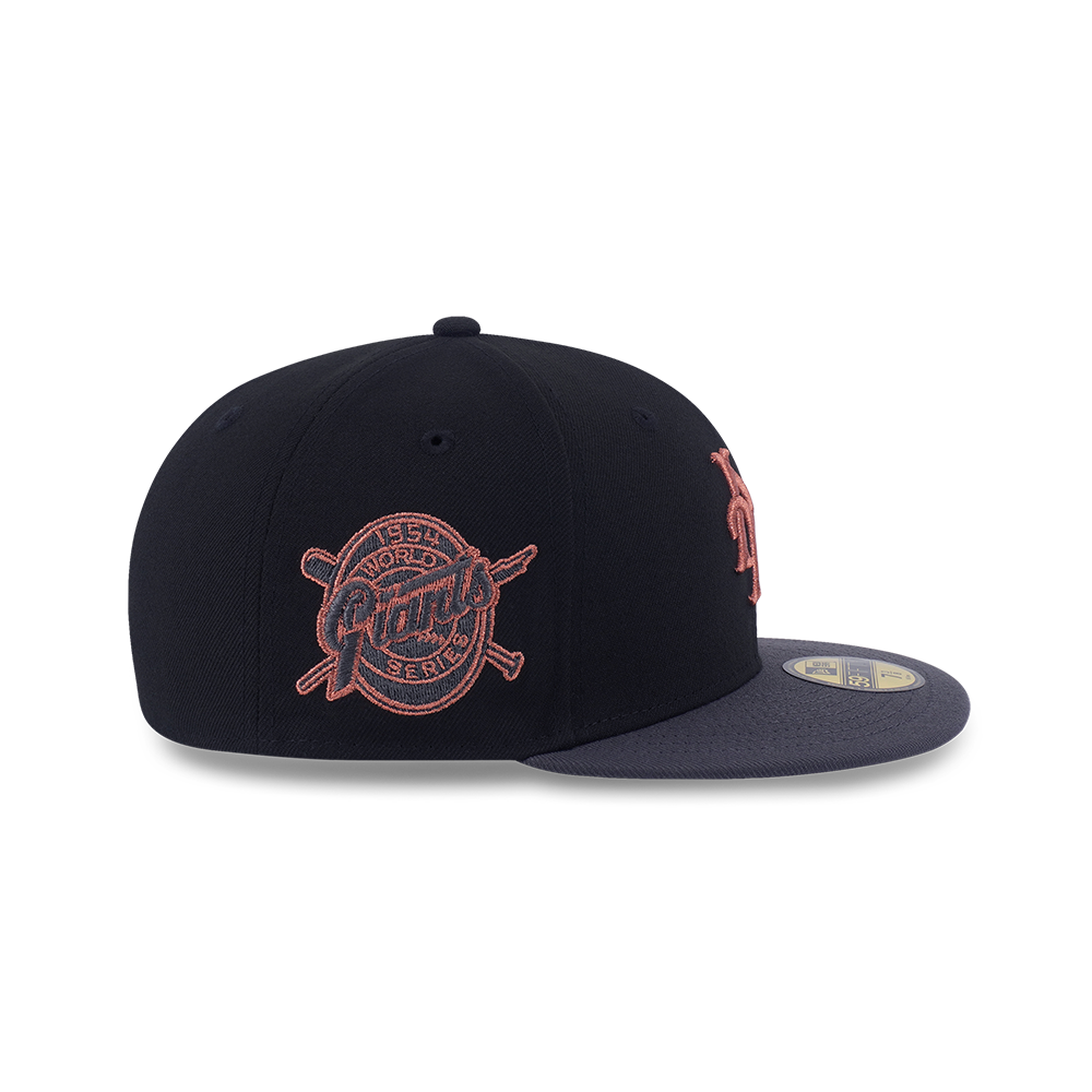 59FIFTY PACK - METALLIC NEW YORK GIANT COOPERSTOWN 2-TONE GRAPHITE VISOR BLACK 59FIFTY CAP