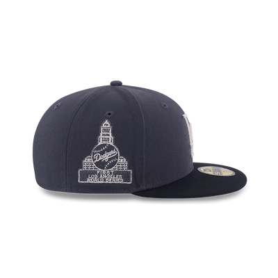 59FIFTY PACK - METALLIC LOS ANGELES DODGERS COOPERSTOWN 2-TONE BLACK VISOR GRAPHITE 59FIFTY CAP