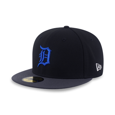 59FIFTY PACK - METALLIC DETROIT TIGERS COOPERSTOWN 2-TONE GRAPHITE VISOR BLACK 59FIFTY CAP